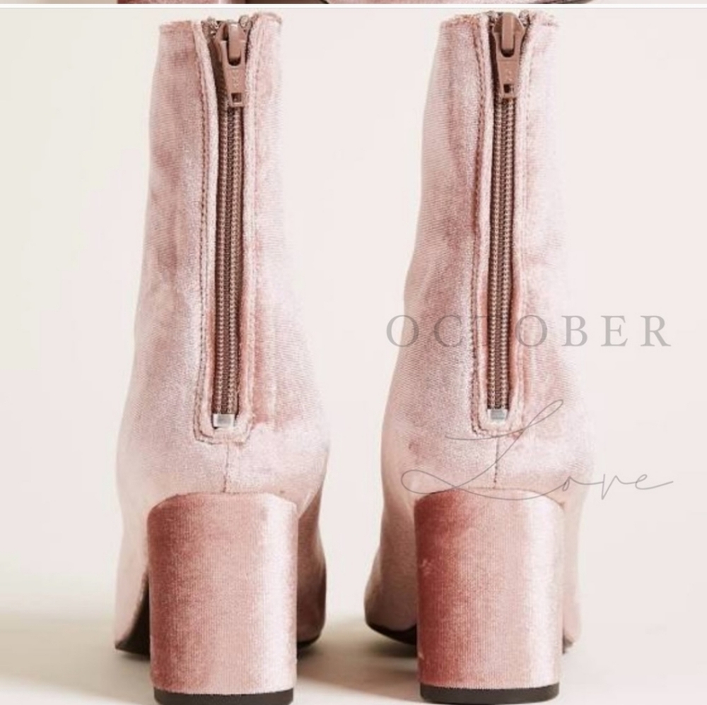 FREE PEOPLE Cecile Velvet Booties - Picture 5 of 15
